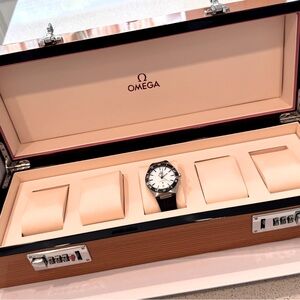 Omega watch storage case box for 5 watches
